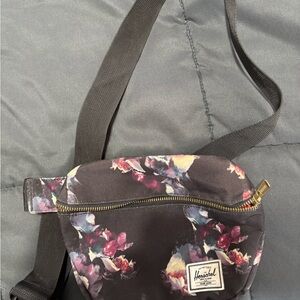 Herschel Supply Company Black Floral Crossbody Bag
